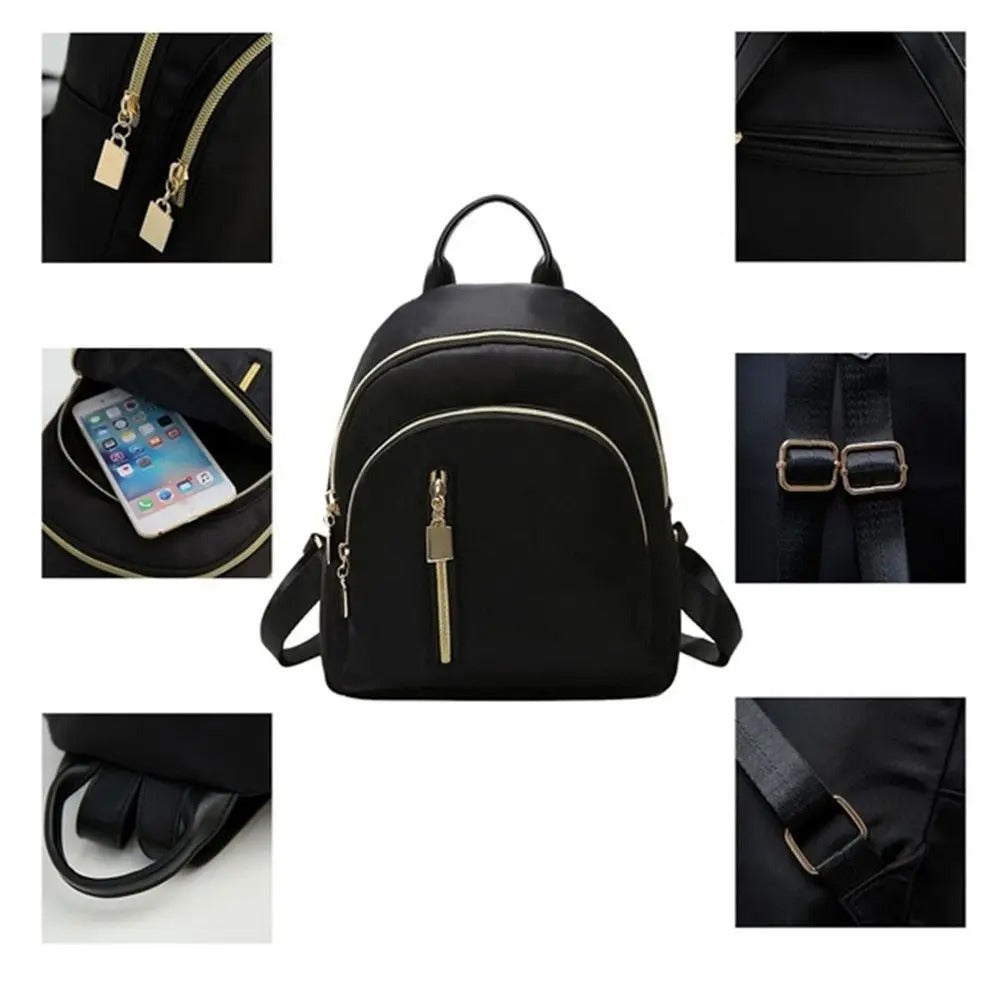 Women's Mini Backpack Purse – Fashion Travel Daypack Shoulder Bag, Black