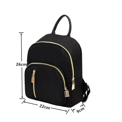 Women's Mini Backpack Purse – Fashion Travel Daypack Shoulder Bag, Black