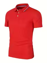 Men's Premium Solid Color Polo Shirt – Short Sleeve Cotton Blend Casual Golf & Business T-Shirt