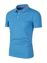 Men's Premium Solid Color Polo Shirt – Short Sleeve Cotton Blend Casual Golf & Business T-Shirt
