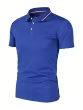 Men's Premium Solid Color Polo Shirt – Short Sleeve Cotton Blend Casual Golf & Business T-Shirt
