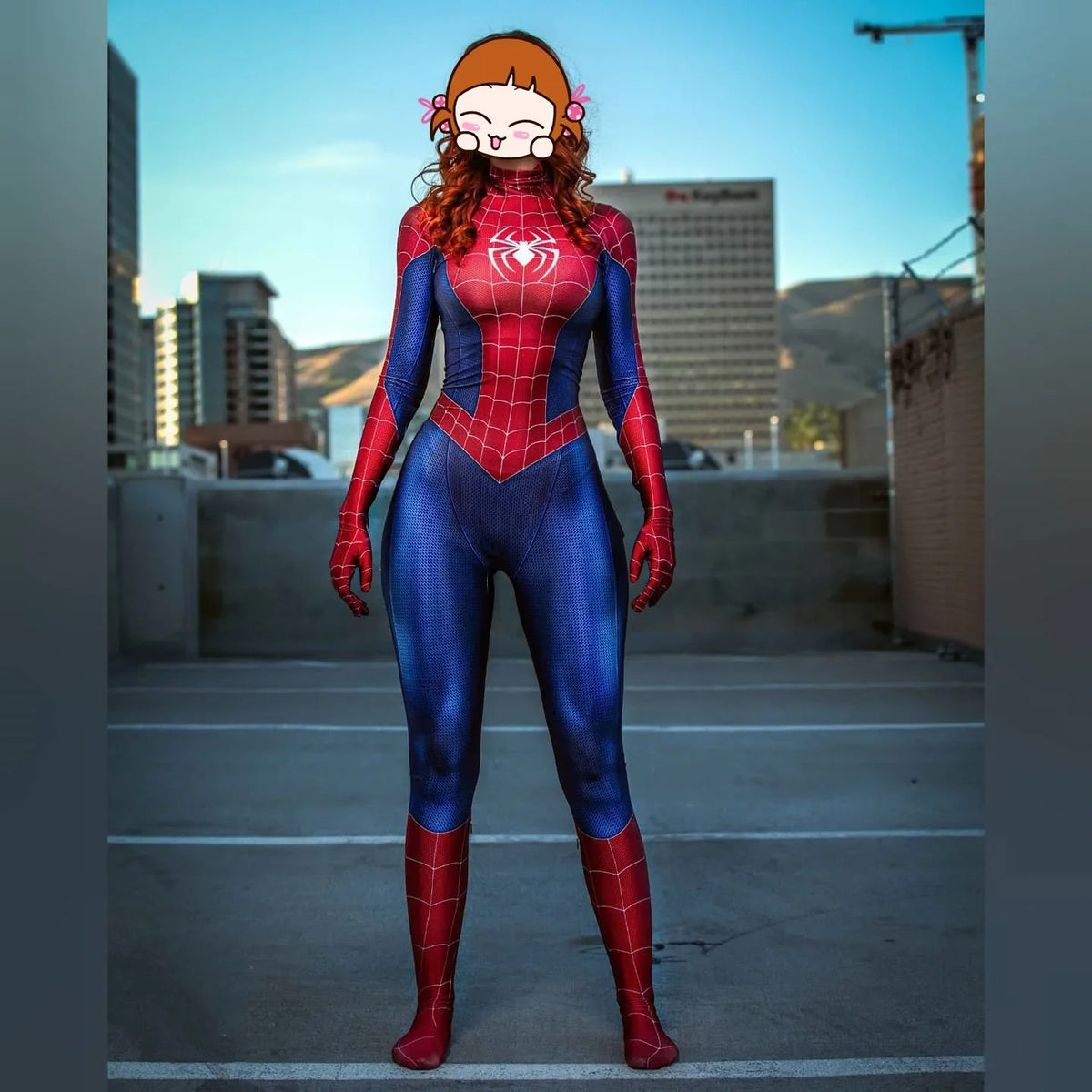 Women's Superhero-Inspired Bodysuit Costume – Stretch Halloween Party Jumpsuit